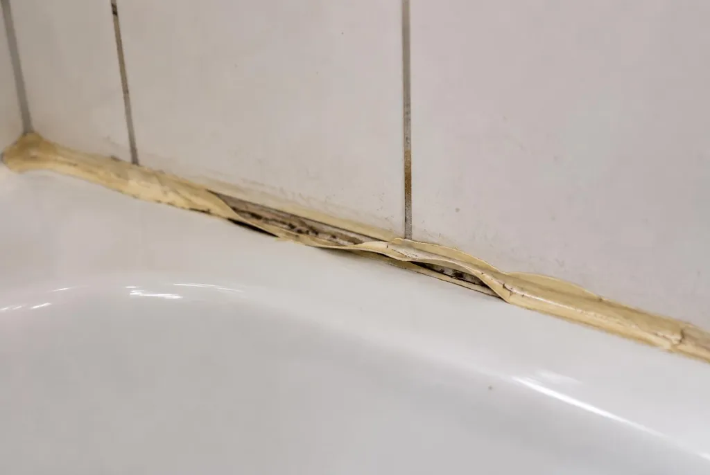 Kitbedrijf Urk – loslatende kit naast het bad